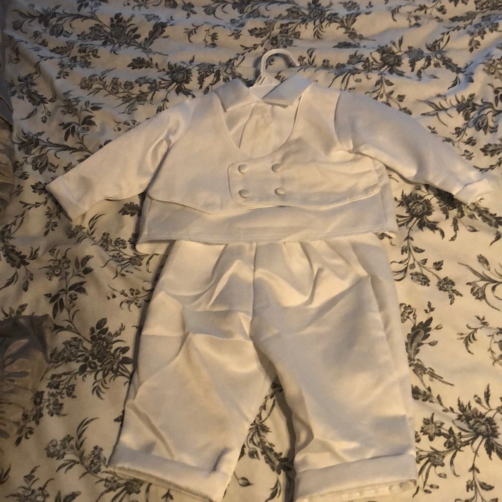 9-12 month baby boy christening/blessing/baptism outfit